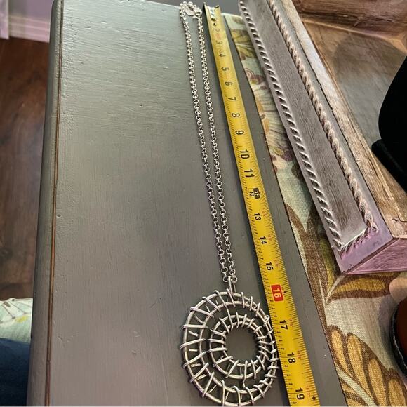 Karine Sultan Silver Tone Pendant Necklace NEW - Picture 5 of 11